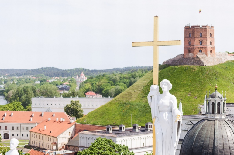 2014, Vilnius, Lietuva, Lithuania, Katedra, Cathedra, Vilnius Cathedra, Katedros bokštas, bell tower