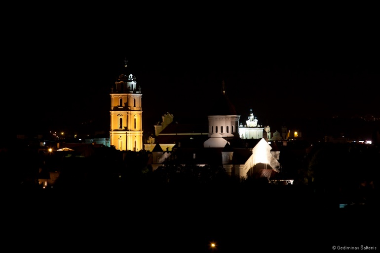Vilnius, Lithuania, Lietuva, 2009, naktis