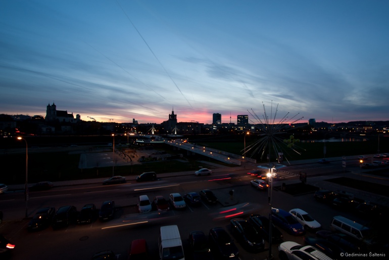 Vilnius, Lithuania, Lietuva, vakaras, saulėlydis, 2009, ruduo
